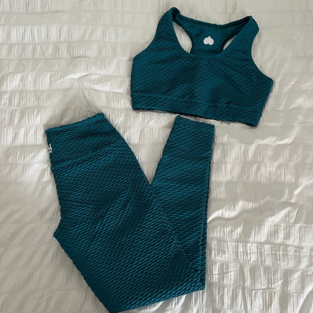 Booty by Brabants Croco Skin Turquoise Set